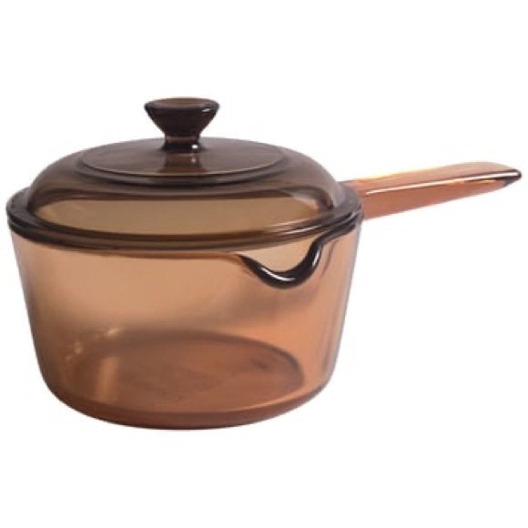 Vintage Amber Visions by Corning 1L Saucepan & Lid - Picture 1 of 4